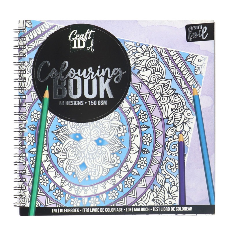 Pozlacené omalovánky Colouring Book, Silver
