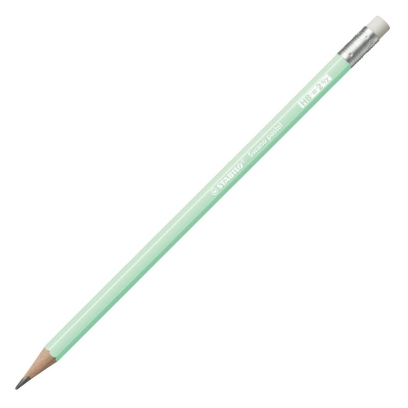 Grafitová tužka STABILO Pastel s gumou HB, zelená