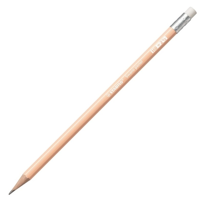 Grafitová tužka STABILO Pastel s gumou HB, oranžová