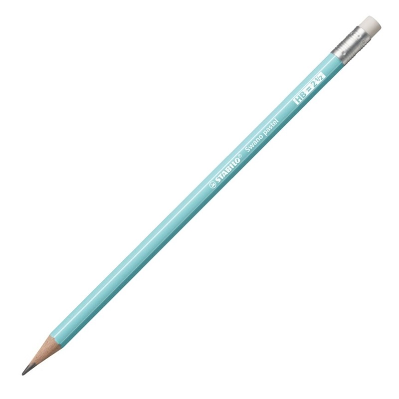 Grafitová tužka STABILO Pastel s gumou HB, modrá