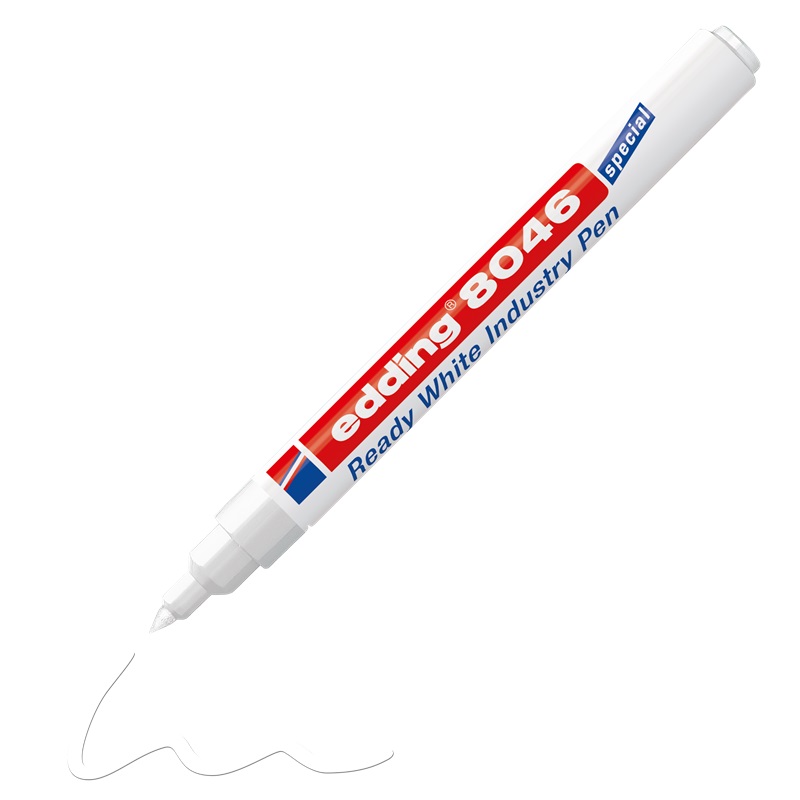 Permanentní popisovač EDDING 8046 Ready White, bílý