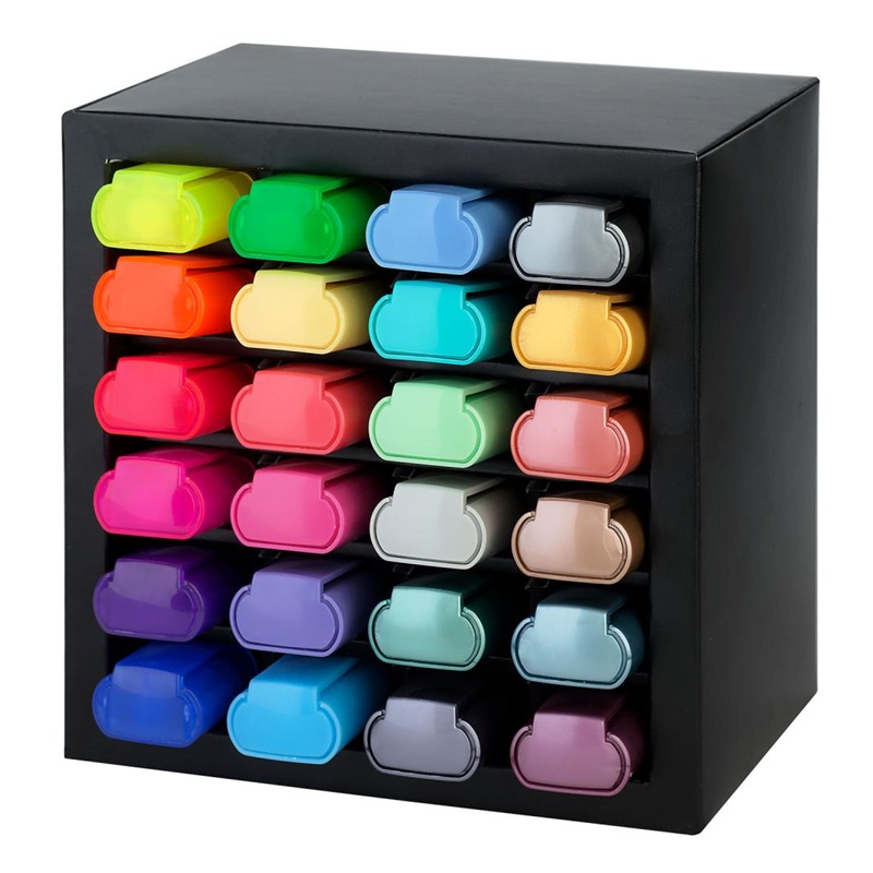 FABER-CASTELL zvýrazňovač Textliner 1546, set 24ks ve stojánku