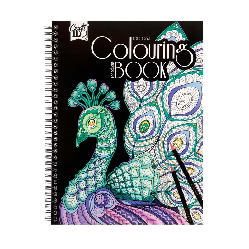 Kreativní omalovánky Colouring Book, Páv