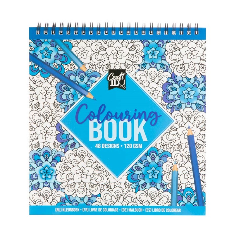 Kreativní omalovánky Colouring Book, Modrá