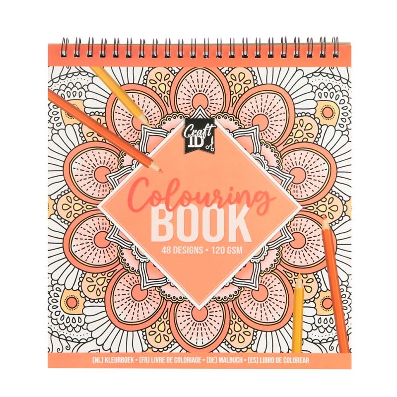 Kreativní omalovánky Colouring Book, Oranžová