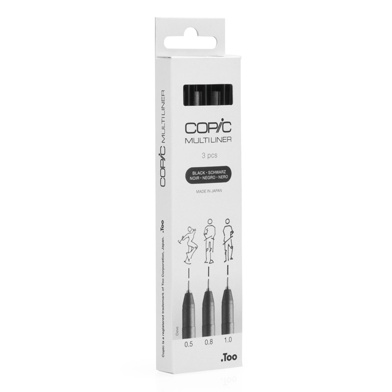 Multiliner COPIC sada 3ks Large, černá
