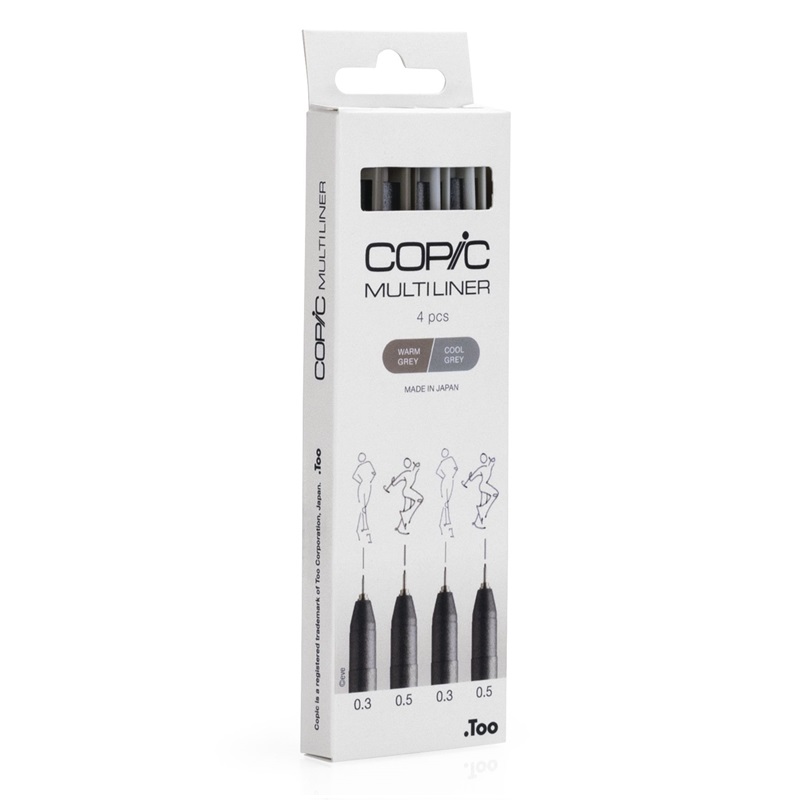 COPIC Technické linery COPIC, 4 ks barevné