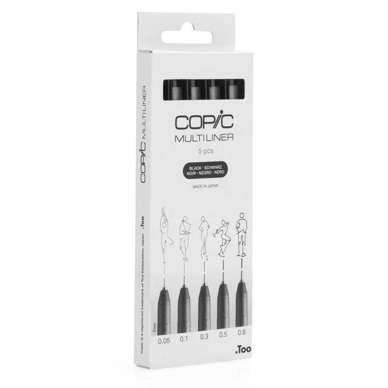Multiliner COPIC sada 5ks, černá