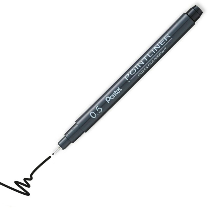 PENTEL dokumentární Pointliner 0,5mm černý