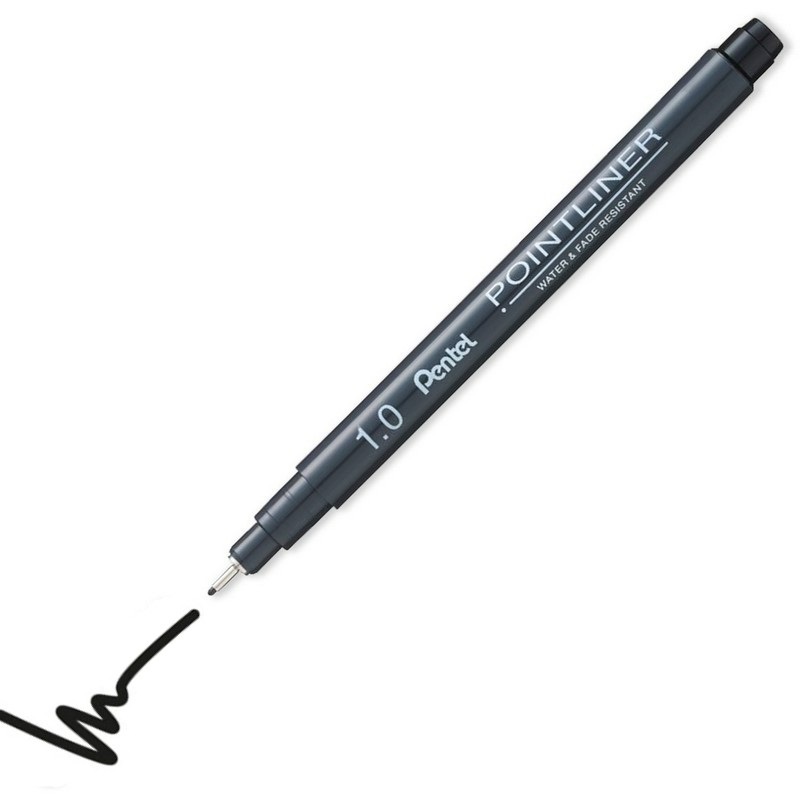 PENTEL dokumentární Pointliner 1mm černý