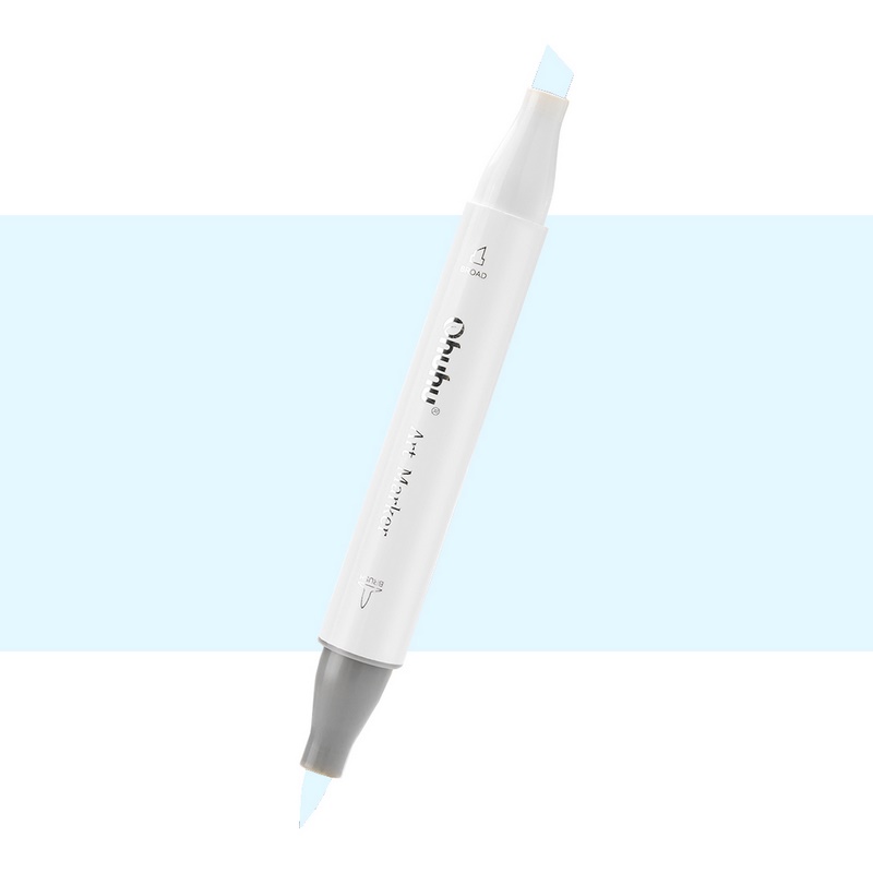 Lihová fixa OHUHU oboustranná Brush & Chisel, B030 Frost Blue