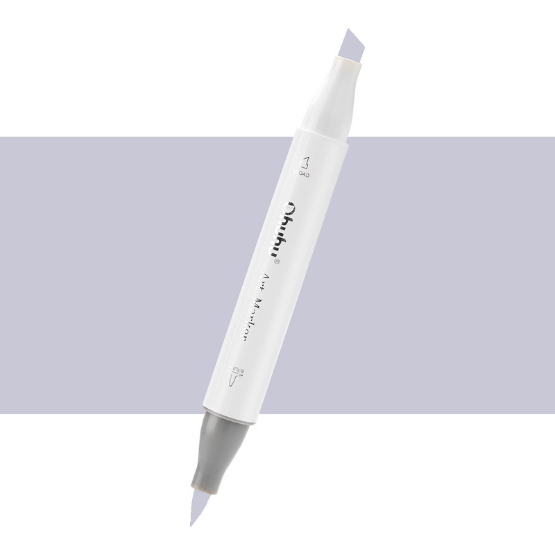 Lihová fixa OHUHU oboustranná Brush & Chisel, BG060 Deep Cool Grey