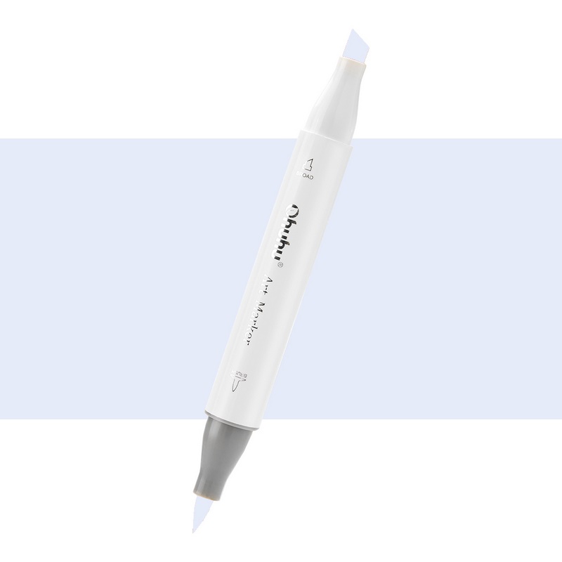Lihová fixa OHUHU oboustranná Brush & Chisel, BG3 Blue Grey3
