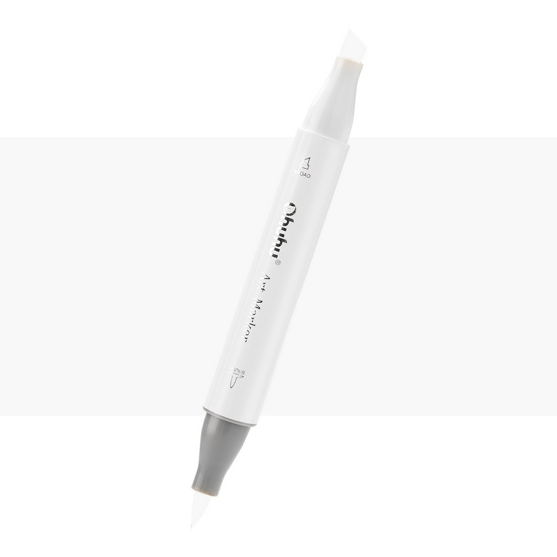 Lihová fixa OHUHU oboustranná Brush & Chisel, CG00 Cool grey 0