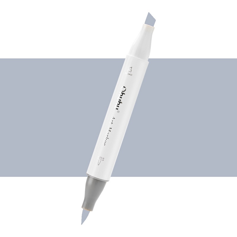 Lihová fixa OHUHU oboustranná Brush & Chisel, CG04 Cool Grey 4