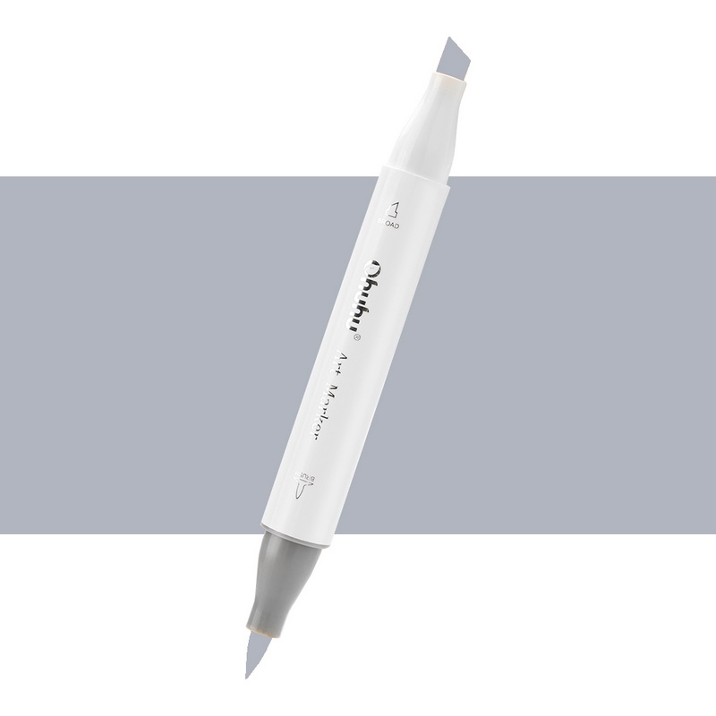 Lihová fixa OHUHU oboustranná Brush & Chisel, CG05 Cool Grey 5
