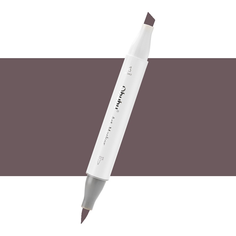 Lihová fixa OHUHU oboustranná Brush & Chisel, E430 Pecan