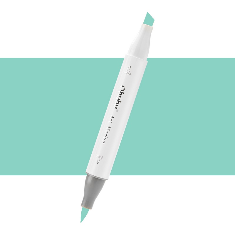 Lihová fixa OHUHU oboustranná Brush & Chisel, G9 Meadow Green