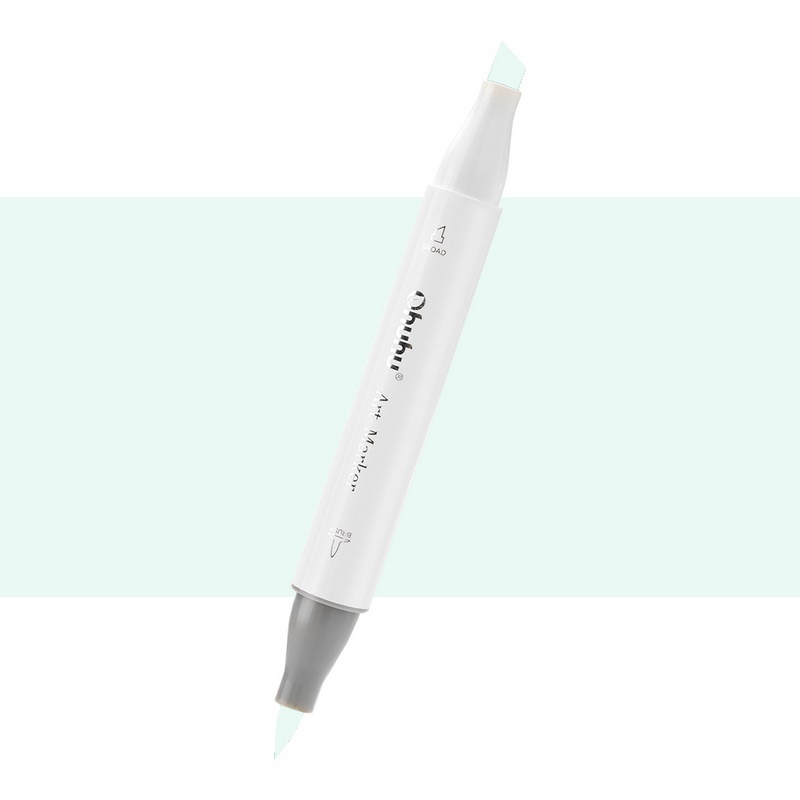 Lihová fixa OHUHU oboustranná Brush & Chisel, G320 Jade Green