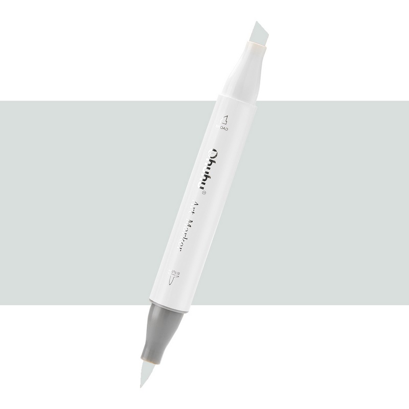 Lihová fixa OHUHU oboustranná Brush & Chisel, GG1 Green Grey 1
