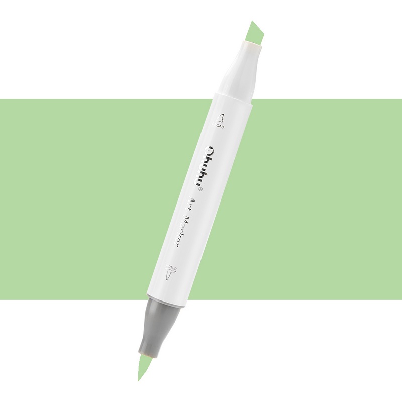 Lihová fixa OHUHU oboustranná Brush & Chisel, GY1 Pale Green