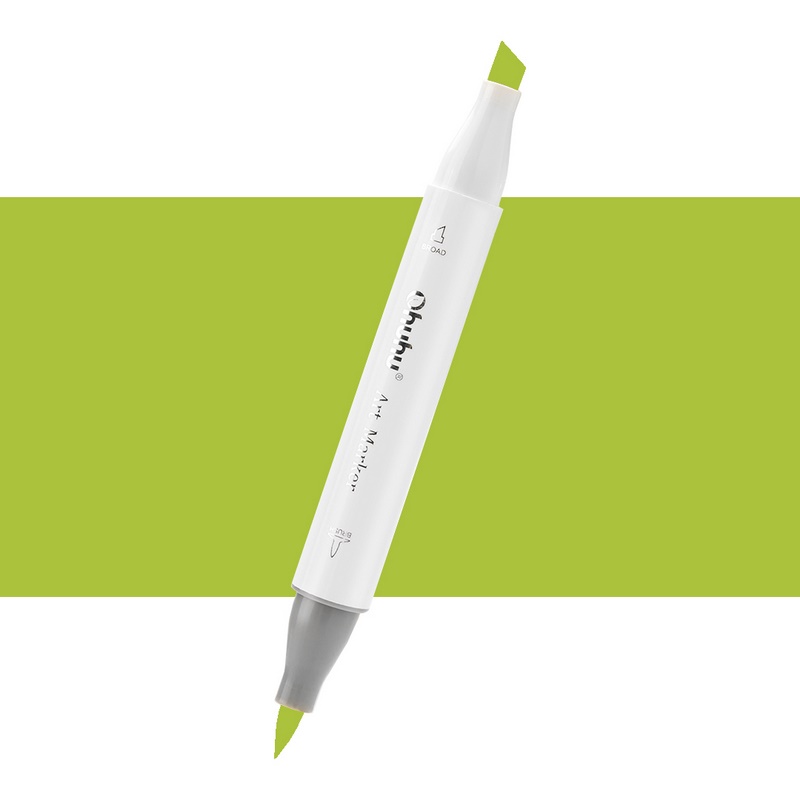 Lihová fixa OHUHU oboustranná Brush & Chisel, GY5 Absinthe