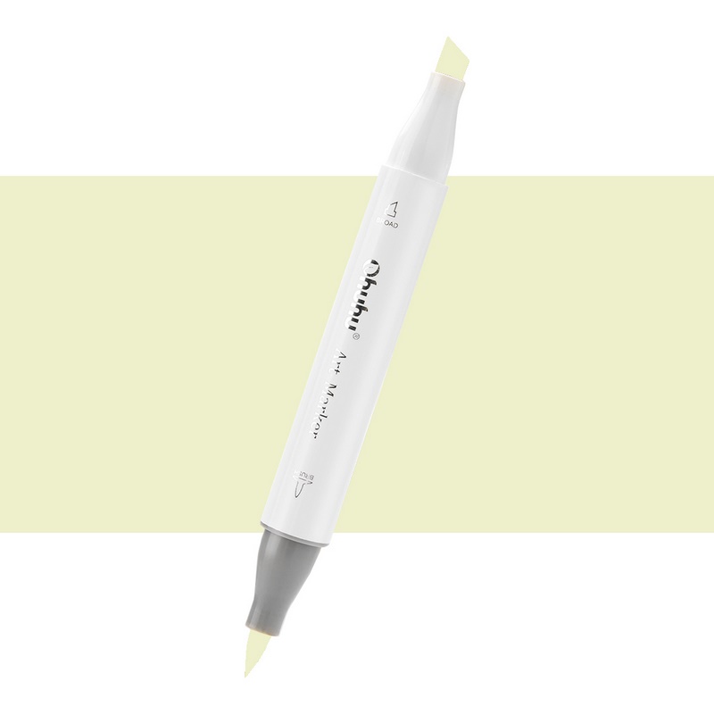 Lihová fixa OHUHU oboustranná Brush & Chisel, GY6 Anise