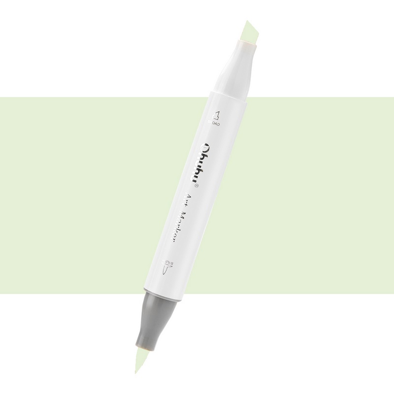 Lihová fixa OHUHU oboustranná Brush & Chisel, GY172 Spectrum Green