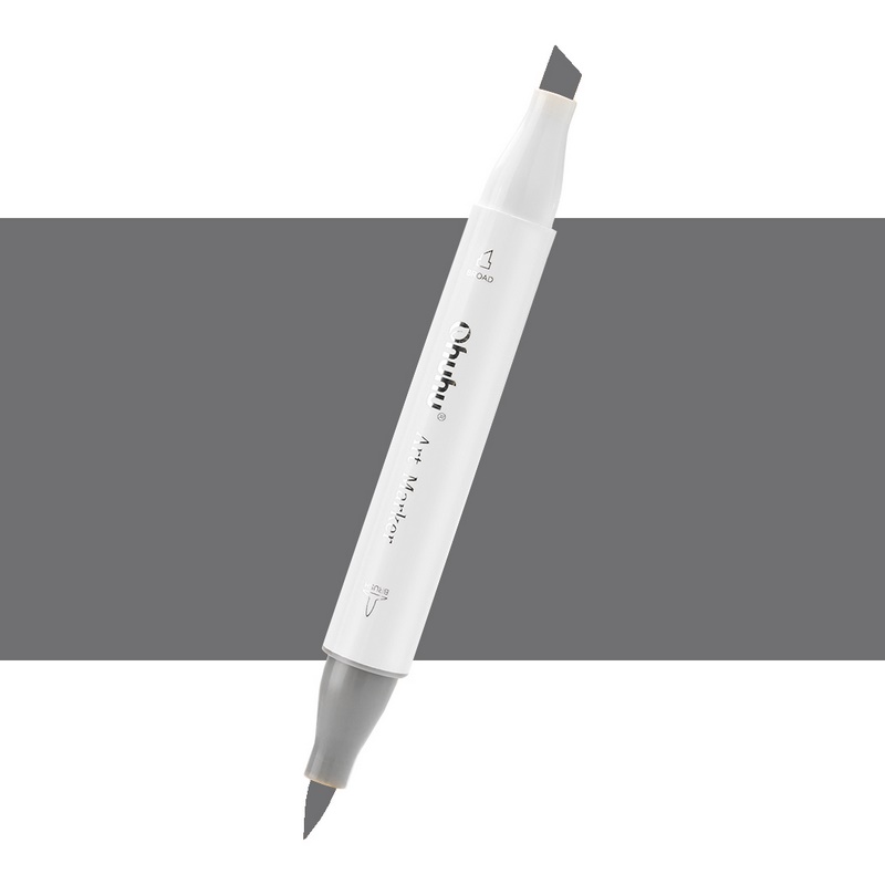 Lihová fixa OHUHU oboustranná Brush & Chisel, NG06 Neutral Grey 6