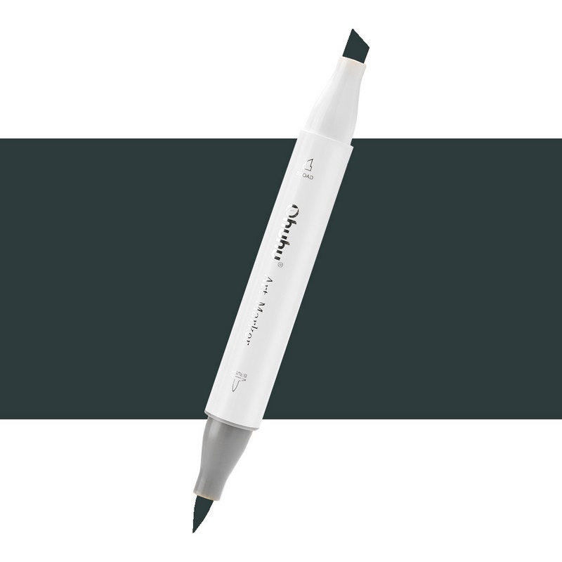 Lihová fixa OHUHU oboustranná Brush & Chisel, NG09 Neutral Grey 9