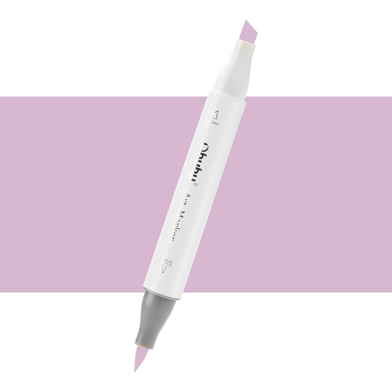 Lihová fixa OHUHU oboustranná Brush & Chisel, R11 Mauve Shadow