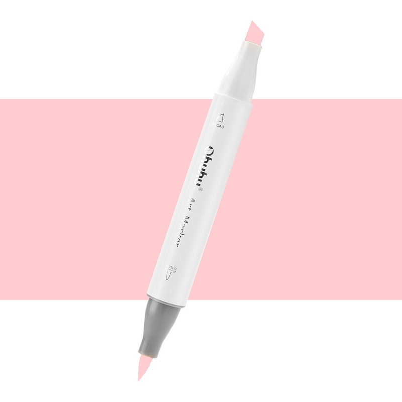 Lihová fixa OHUHU oboustranná Brush & Chisel, R21 Fruit Pink