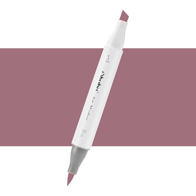 Lihová fixa OHUHU oboustranná Brush & Chisel, R28 Colocasia Tonoimo