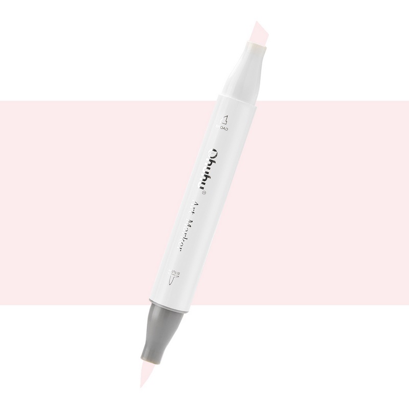 Lihová fixa OHUHU oboustranná Brush & Chisel, R30 Pale Cherry Pink
