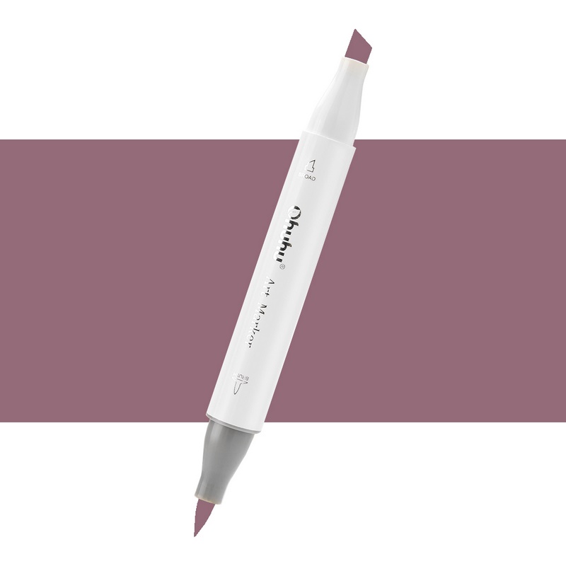 Lihová fixa OHUHU oboustranná Brush & Chisel, R282 Colocasia Torino