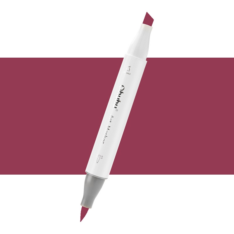 Lihová fixa OHUHU oboustranná Brush & Chisel, R284 Clove