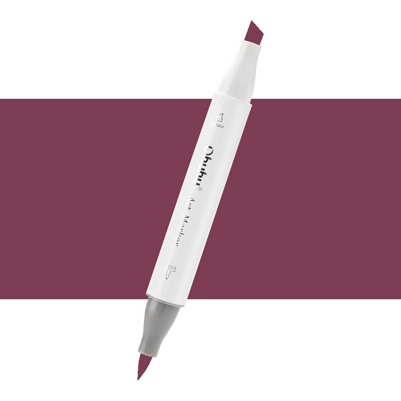 Lihová fixa OHUHU oboustranná Brush & Chisel, R340 Argyle Purple