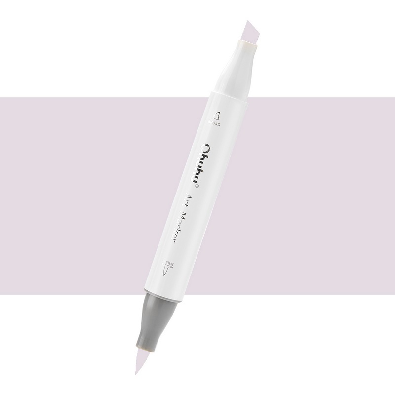 Lihová fixa OHUHU oboustranná Brush & Chisel, RG110 Red Grey 11