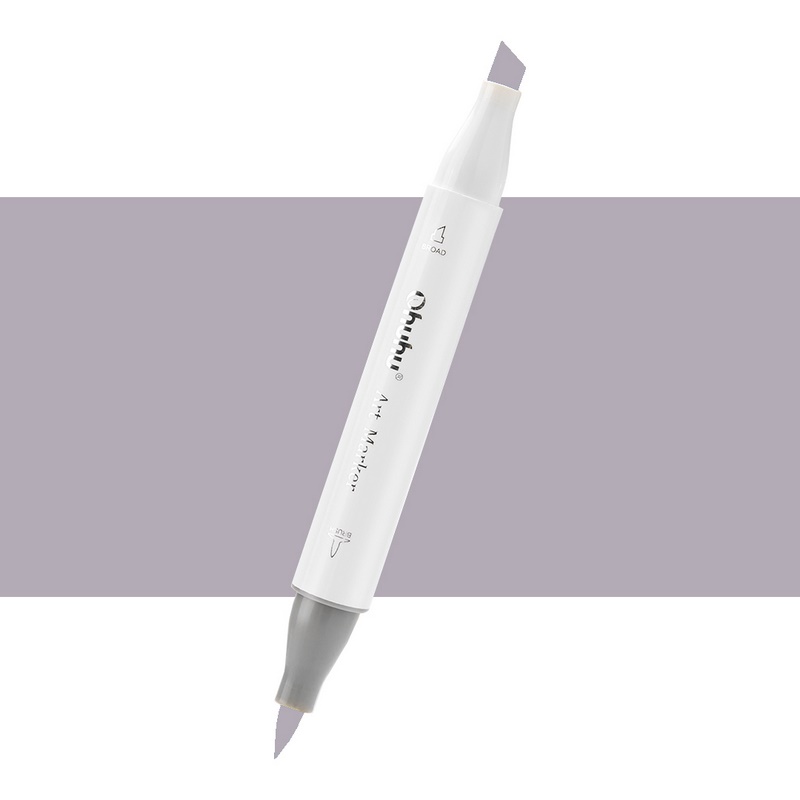 Lihová fixa OHUHU oboustranná Brush & Chisel, RG150 Red Grey 150