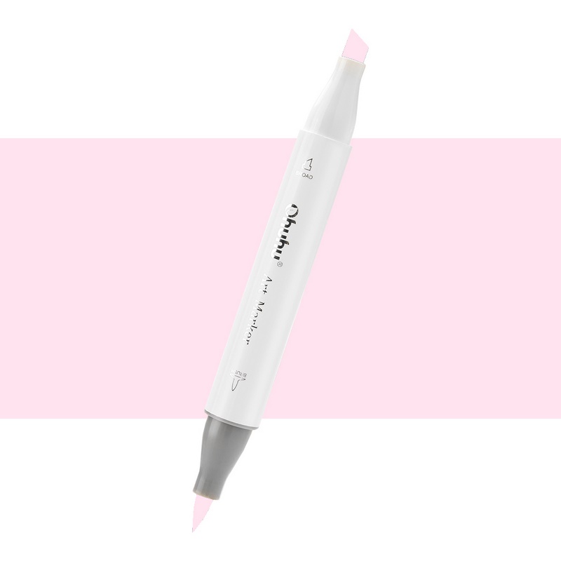 Lihová fixa OHUHU oboustranná Brush & Chisel, RV130 Queen Pink