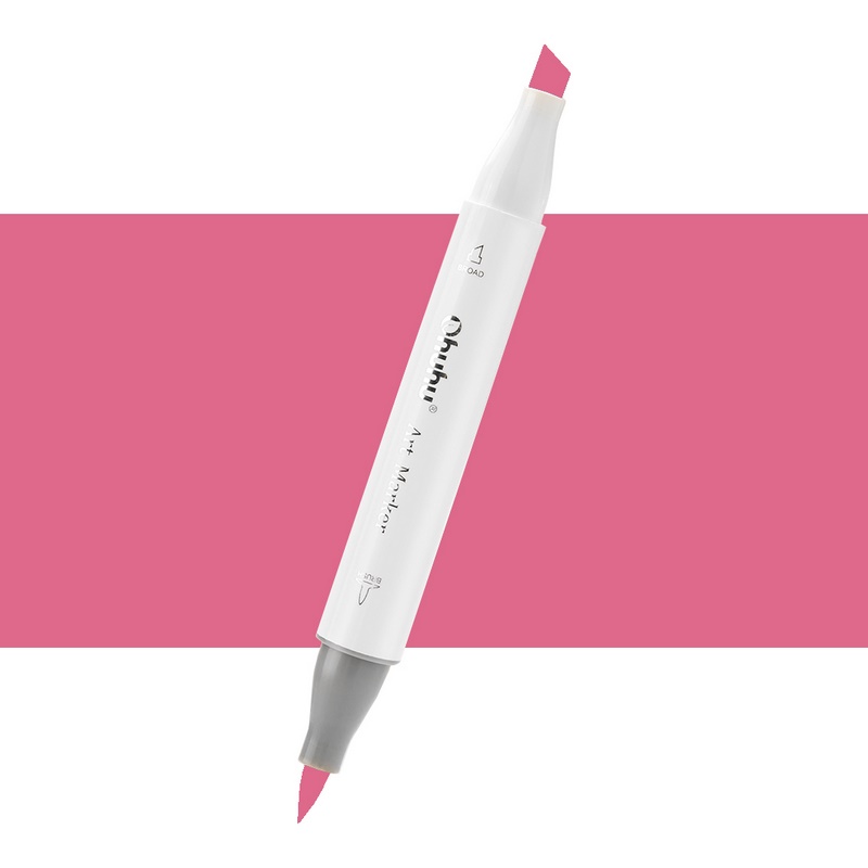Lihová fixa OHUHU oboustranná Brush & Chisel, RV240 Bronze Purple