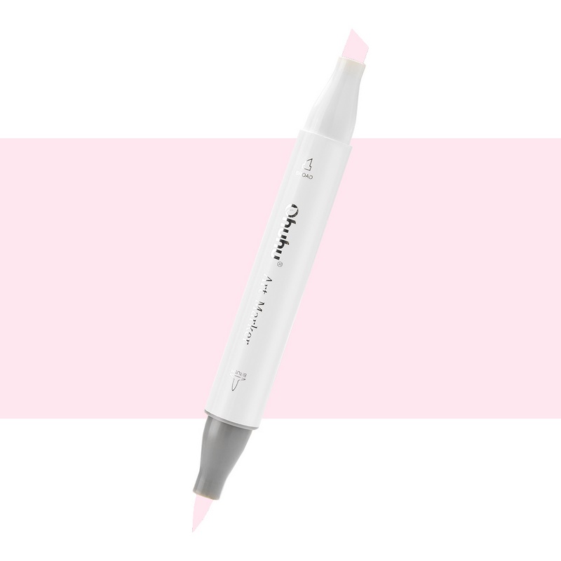 Lihová fixa OHUHU oboustranná Brush & Chisel, RV260 Pink