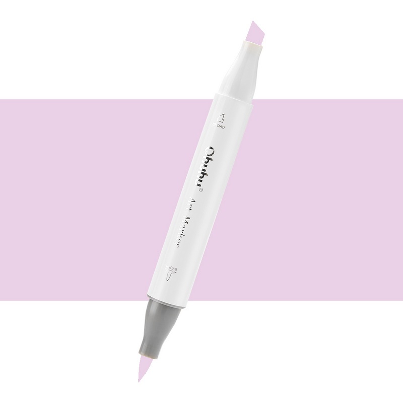 Lihová fixa OHUHU oboustranná Brush & Chisel, V020 Pale Lilac