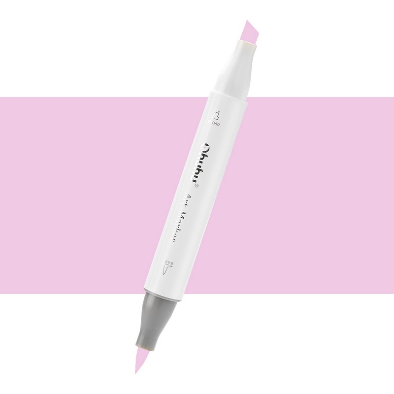 Lihová fixa OHUHU oboustranná Brush & Chisel, V030 Mauve
