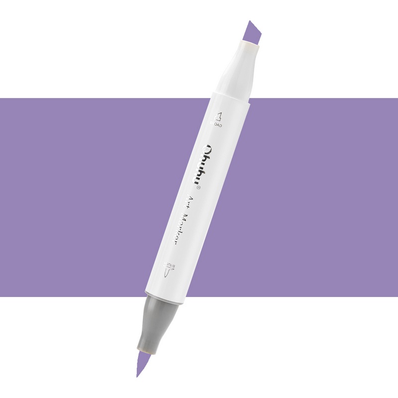 Lihová fixa OHUHU oboustranná Brush & Chisel, V270 Lobelia
