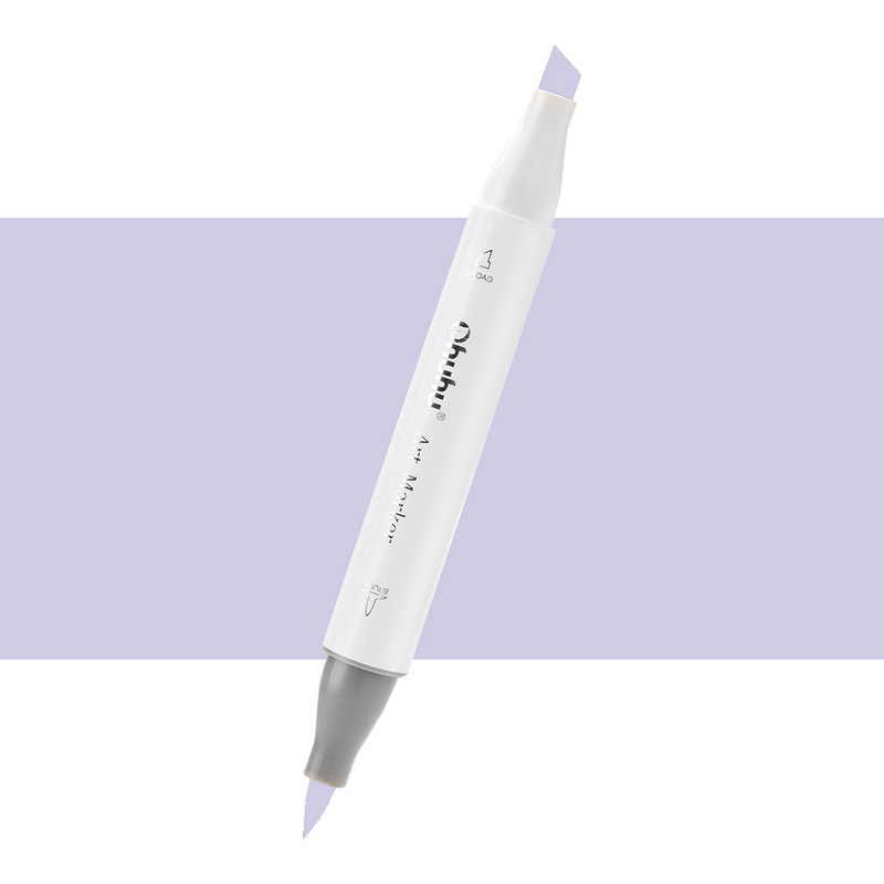 Lihová fixa OHUHU oboustranná Brush & Chisel, V340 Lavender Blue