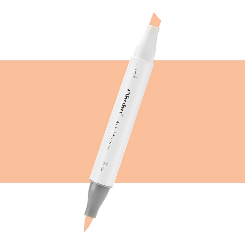 Lihová fixa OHUHU oboustranná Brush & Chisel, Y4 Quince