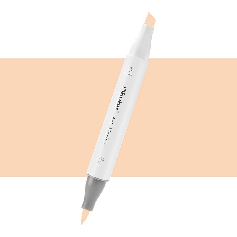 Lihová fixa OHUHU oboustranná Brush & Chisel, Y145 Bettercup Yellow