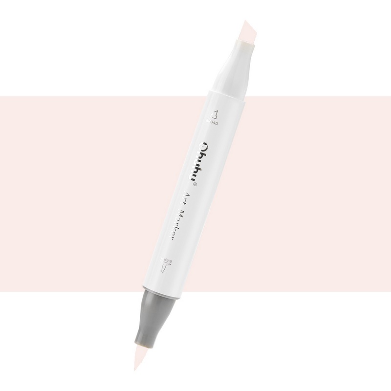 Lihová fixa OHUHU oboustranná Brush & Chisel, YR110 Mellow Peach