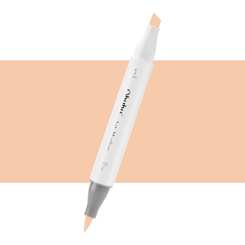 Lihová fixa OHUHU oboustranná Brush & Chisel, YR240 Cream